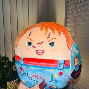 Squishmallows Chucky Plush with Orange and Blue